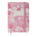 Блокнот BUROMAX А7 80арк. BLOSSOM 257102-10 рожевий, тв.лам.обкл., на гумці, крем.папір (24) /BM.257102-10/