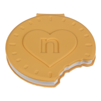 Блокнот ZiBi KIDS Line 90х90мм 80арк. COOKIE 12470-22 ароматизований, обкладинка Soft touch (нелінований) /ZB.12470-22/