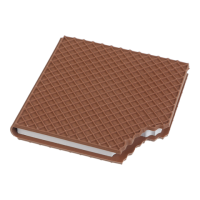 Блокнот ZiBi KIDS Line 90х90мм 80арк. WAFFLE 12470-25 ароматизований, обкладинка Soft touch (нелінований) /ZB.12470-25/