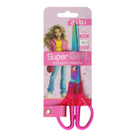 Ножиці дитячі ZiBi 5023 SUPER GIRL 160мм пласт. ручки, рожеві (12) /ZB.5023/