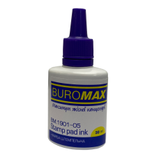 Фарба штемпельна BUROMAX 1901-05 30мл фіолетова (12) /BM.1901-05/