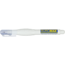 Коректор-ручка BUROMAX 1058 5мл з метал.нак. (12) /BM.1058/