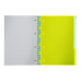Книга канц. на спір. А4 120арк. # офс. BUROMAX NEON, пласт.обкл. з розділ. та перфорацією, зелена /BM.24349911-04/