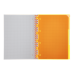 Книга канц. на спір. А4 120арк. # офс. BUROMAX NEON, пласт.обкл. з розділ. та перфорацією, помаранчева /BM.24349911-11/