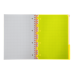 Книга канц. на спір. А4 120арк. # офс. BUROMAX NEON, пласт.обкл. з розділ. та перфорацією, помаранчева /BM.24349911-11/