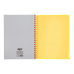 Книга канц. на спір. А4 120арк. # офс. BUROMAX NEON, пласт.обкл. з розділ. та перфорацією, помаранчева /BM.24349911-11/