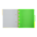 Блокнот BUROMAX B5 на спір. пласт. обкл. з розділ. та перф. 120арк. NEON жовтий /BM.24359911-08/