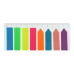 Стікер-закладки BUROMAX 45(42)*12мм 8х25арк. 2307-98 пластикові, неон (24) /BM.2307-98/