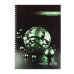 Книга канц. на спіралі  А4  80арк # офс. BUROMAX 24452101-06 Sphere, бірюзова /BM.24452101-06/
