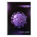 Книга канц. на спіралі  А4  80арк # офс. BUROMAX 24452101-07 Sphere, фіолетова /BM.24452101-07/