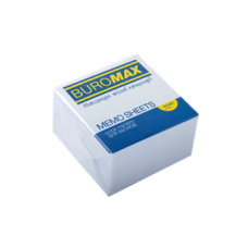 Папір для нотаток білий BUROMAX 8*8*5см, до 550арк, скл.  2204 (48), /BM.2204/