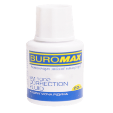 Коректор з пензликом BUROMAX 1002 20мл (10) /BM.1002/