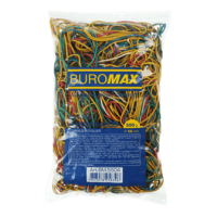 Гумки для грошей  500г BUROMAX 5504 кольорові (40) /BM.5504/