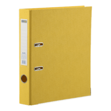 Папка-реєстратор А4 50мм BUROMAX 3002-08 ELITE двостор. жовта (30), /BM.3002-08c/