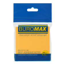 Стікери BUROMAX 76*76 100арк 2312-98 неон (12), /BM.2312-98/