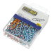 Скріпки 28мм BUROMAX 5071 кольорові "зебра" 100шт. пласт.уп., /BM.5071/