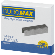 Скоба №23/13, BUROMAX Люкс 4406 (1000 шт.) (10/300), /BM.4406/