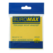 Стікери BUROMAX 76*76 100арк 2312-10 4кольор. пастел.(12), /BM.2312-10/