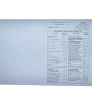 Бланк "Табель обліку робочого часу" А3, офсет, форма № П-5 (Наказ №490) (ВОД)