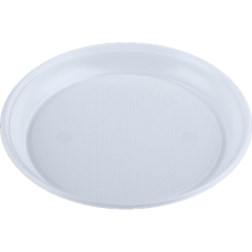 Тарілка пластик. 205мм одноразова (100) біла /0625/0600/
