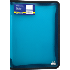 Папка на блискавці А4 BUROMAX 3941-99 3см, прозора глянцева, асорті (24) /BM.3941-99/