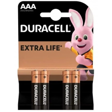 Батарейка DURACELL ААА LR03/MX2400 Simply 4шт/упак (ціна за уп)