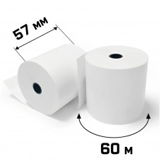 Стрічка касова 57мм термо 60 фл (60шт. в ящ.)