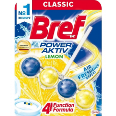 Освіжувач д/унітаза Bref 50г Сила актив Лимонна свіжість (кульки)