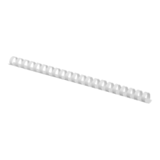 Пружина пласт. ф16мм біла BUROMAX 0505-12 (100шт), /BM.0505-12/
