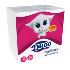 Серветки паперові стол. ДИВО 24*24см 100шт. 1-шар. білі (44)