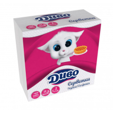 Серветки паперові стол. ДИВО 24*24см 50шт. 2-шар. білі (72)