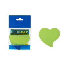 Стікери BUROMAX Серце 50арк 2362-99 неон., /BM.2362-99/