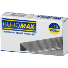 Скоба №10, BUROMAX 4411 ЛЮКС (1000 шт.) (10/1000), /BM.4411/