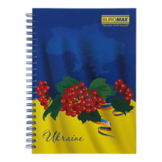 Блокнот BUROMAX А5 на спір. тв. пал. 96арк. 2412 (6/90) /BM.2412/