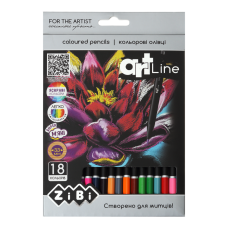 Олівці кольорові 18кол. ZiBi 2433 ART Line (12) /ZB.2433/