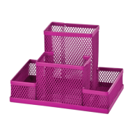 Настільний набір ZiBi 3116-10 метал. рожевий 150х100х100мм (12), /ZB.3116-10/