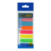 Стікер-закладки BUROMAX 45(42)*12мм 8х25арк. 2307-98 пластикові, неон (24) /BM.2307-98/