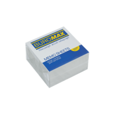 Папір для нотаток білий BUROMAX 9*9*5см, до 550арк, не скл. 2215 (60), /BM.2215/