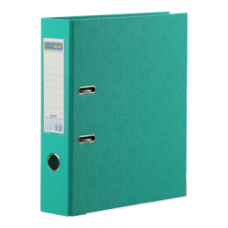 Папка-реєстратор А4 70мм BUROMAX 3001-06 ELITE двостор. бірюзова (24), /BM.3001-06c/
