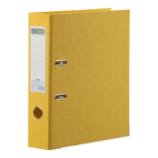 Папка-реєстратор А4 70мм BUROMAX 3001-08 ELITE двостор. жовта (24), /BM.3001-08c/