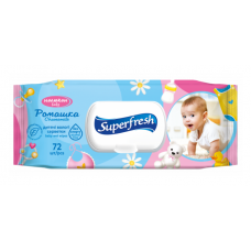 Серветки вологі Super Fresh  72шт. Дитячі (12)