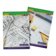 Папір для креслення А4 160г/м  8арк. ZiBi KIDS Line 1400, /ZB.1400/