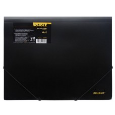 Папка на гумках А4 SOZ 10506 чорна (20) /10506/