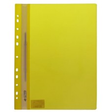 Швидкозшивач А4 4OFFICE 4-240-68 з перфор. жовтий (10) /4-240-68/