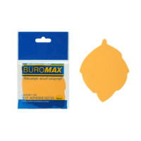 Стікери BUROMAX Листя 50арк 2367-99 неон асорті (12) /BM.2367-99/