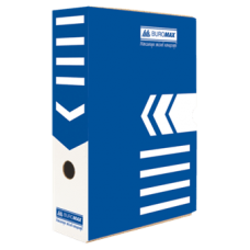 Бокс архівний картонний  8см BUROMAX 3260-02 синя, /BM.3260-02/