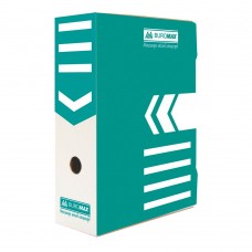 Бокс архівний картонний 10см BUROMAX 3261-06 бірюзовий /BM.3261-06/