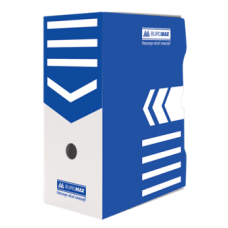 Бокс архівний картонний 15см BUROMAX 3262-02 синя, /BM.3262-02/