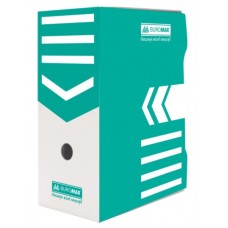 Бокс архівний картонний 15см BUROMAX 3262-06 бірюзовий /BM.3262-06/