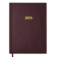Щоденник датований 2026 BUROMAX А5 BASE 2108-13 бордовий /BM.2108-13/